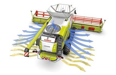Még intelligensebb hűtőrendszer. DYNAMIC COOLING. DYNAMIC COOLING DYNAMIC COOLING. Új: Most minden LEXION 700 modellhez Minden LEXION 700 modell egy teljesen új hűtőrendszerrel készült.