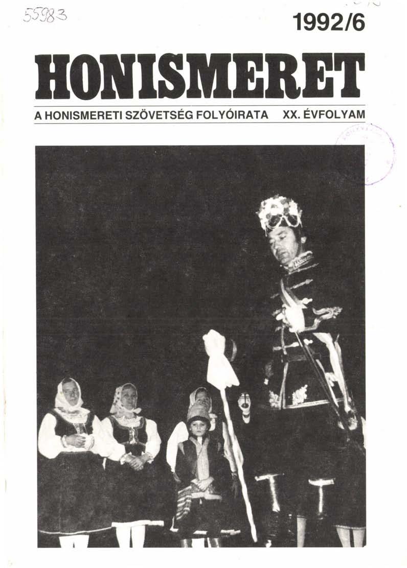 1992/6 HONISMERET A HONISMERETI SZÖVETSÉG FOLYÓIRATA - PDF Ingyenes letöltés