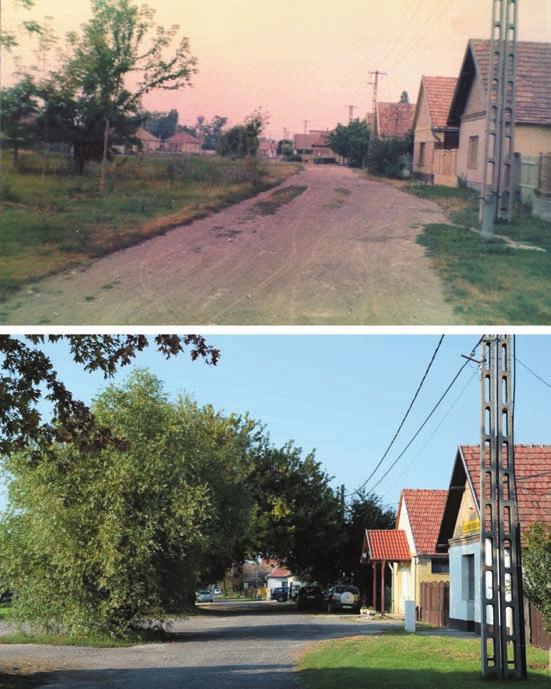 Szeptember elején erre tett kísérletet Kovács László is, aki a József Attila utcát ábrázoló régi családi fotókat készítette el újra. A téma: Lakóhelyem, Kiskunlacháza, akkor és most.