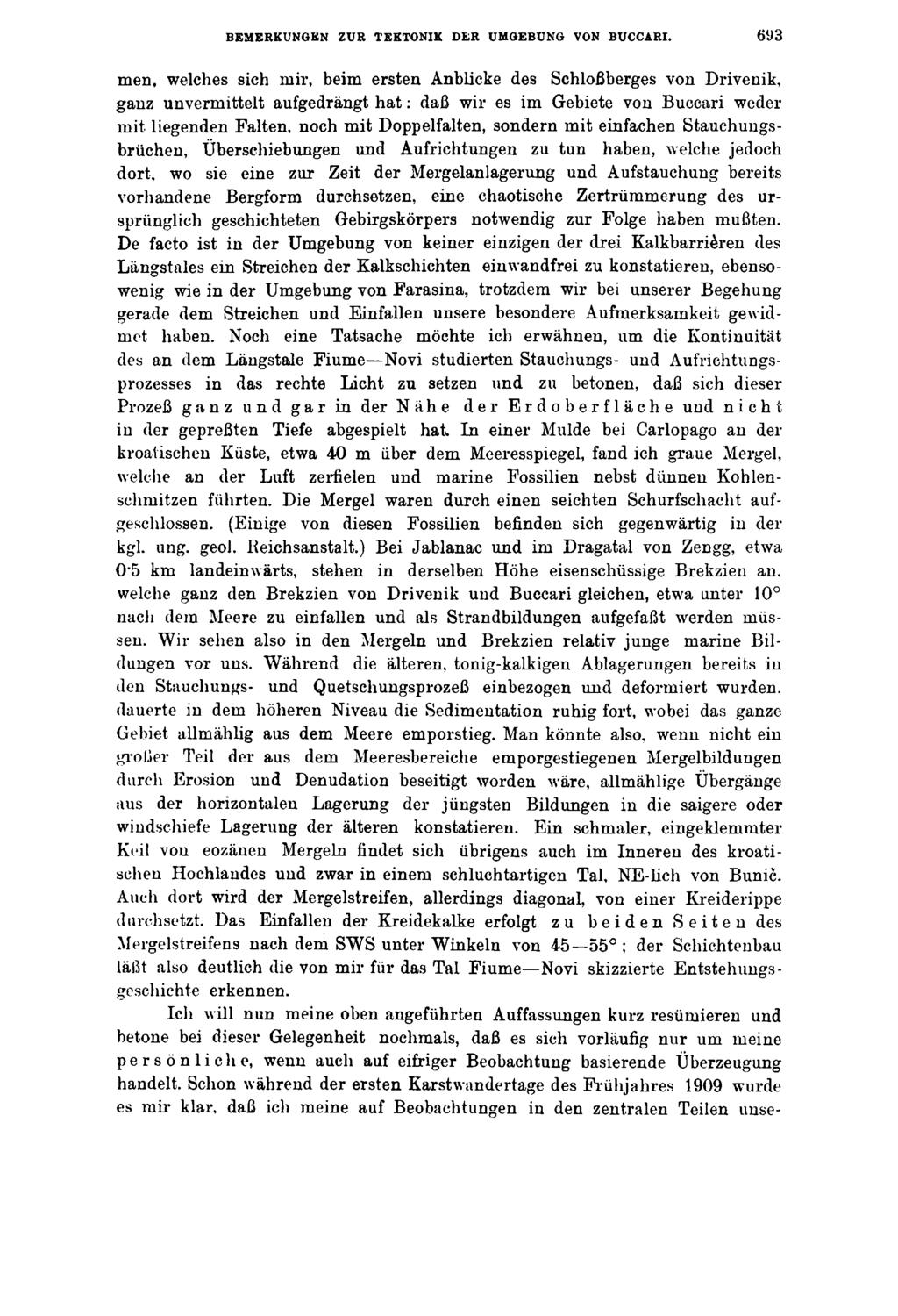 BEMERKUNGEN ZUR TEKTONIK DER UMGEBUNG VON BUCCARI.