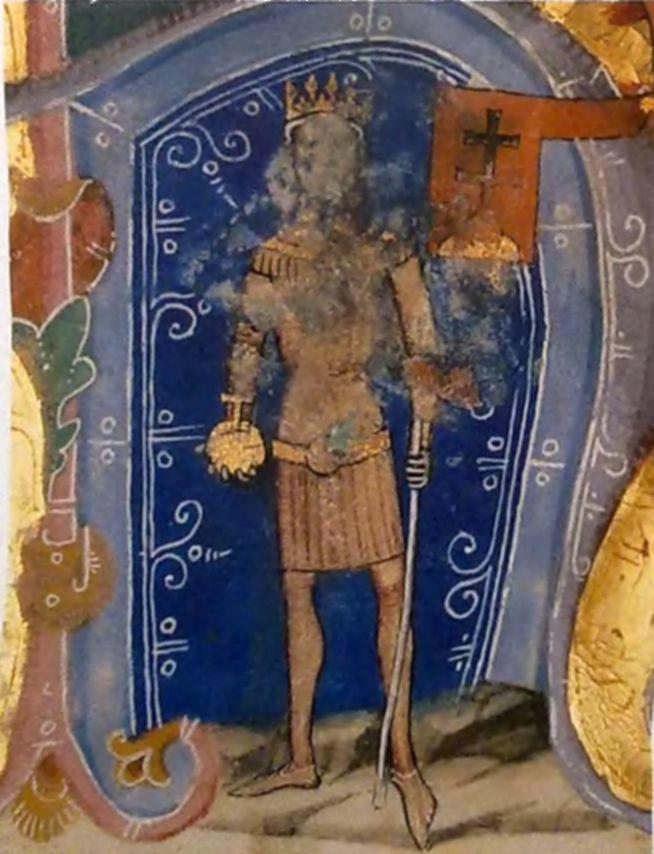 II. ANDRÁS ÉS REFORMJAI Az új berendezkedés" A II. András. Miniatúra a Képes Krónikából, 1358 után birtokadomány Az 1205. május 29-én megkoronázott II.