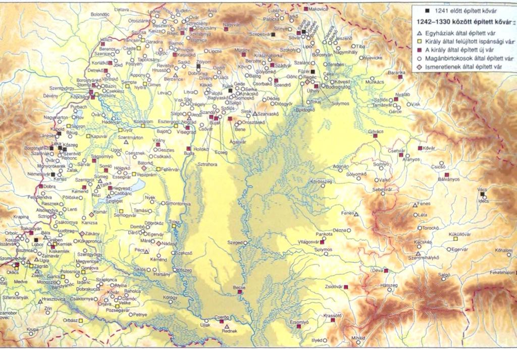 A TATÁRJÁRÁS ÉS KÖVETKEZMÉNYEI 1330 előtt felépített kővárak elképzeléseiben élő igazi vár"-ra