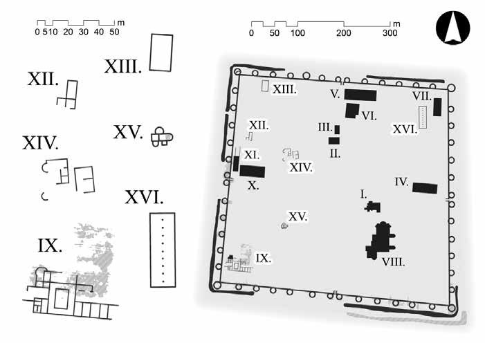 A part of the ditches enclosing the fort were also identified during aerial archaeological prospecting 8.