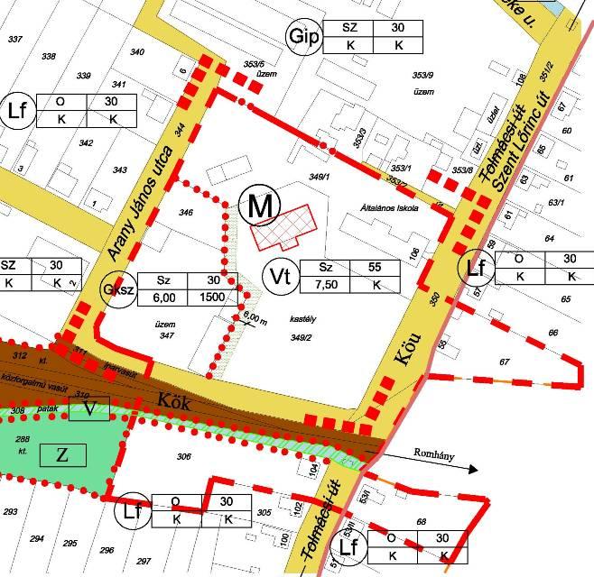 .) saját telken belüli elhelyezését. Az (5) bekezdés alapján a zöldfelületen háromszintű (gyep és 40 db cserje/150 m 2 és 1 db nagy lombkoronájú fa/150 m 2 ) növényzet telepítése kötelező.