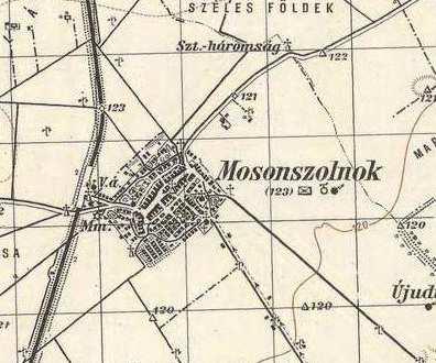 katonai felmérés után zárt sorú beépítés folyamatát láthatjuk a