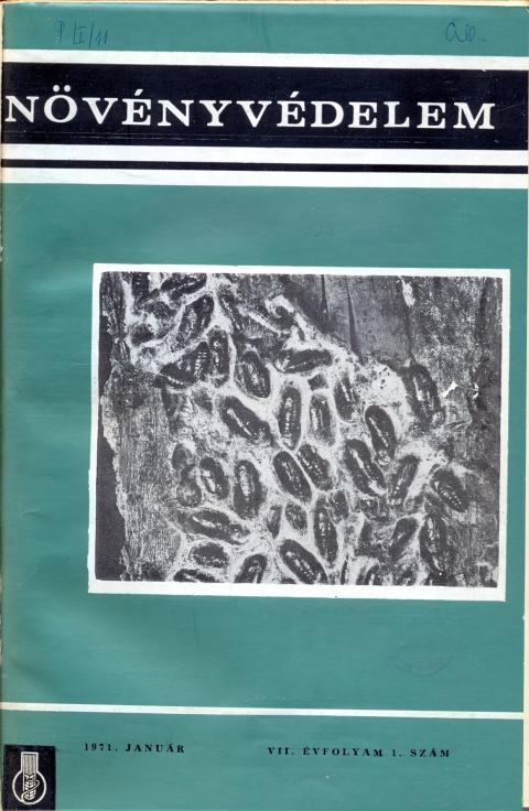 1970: ÚJABB ÁTALAKULÁS MÉM Növényvéd.