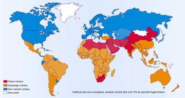 Szaud-Arábia 100% sok helyen nagy arányban felszín alatti vízből oldják meg a mezőgazdasági földek öntözését is: India 89%, Dél-Afrika 84%, Spanyolország 80% kék fő