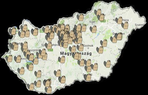 1. ábra: Hód résztvevők 2011 és 2015 között kategóriákra lebontva.