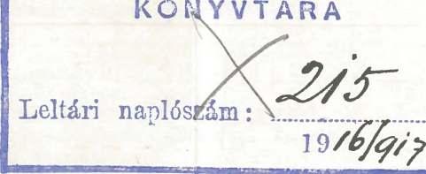 NYOMDAI RÉSZVÉNYTÁRSASÁG 1916 5 w
