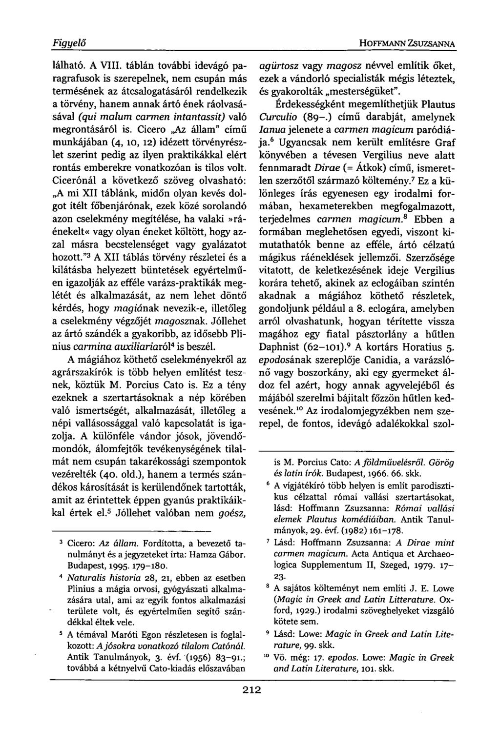 Figyelő lálható. A VIII.