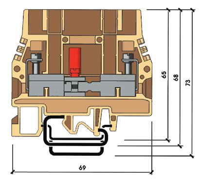 4 emeletes sorozatkapocshoz,5x64x62 DAS/PT IK 50 204-A HÁROMEMELETES SORKAPOCS Háromemeletes sorozatkapocs, 3 x bézs / 0,2-4mm 2 vezetékekhez