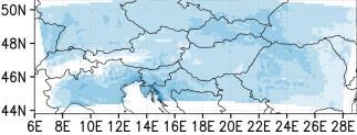 ábra: Az egyes modellszimulációk átlagos évszakos, illetve