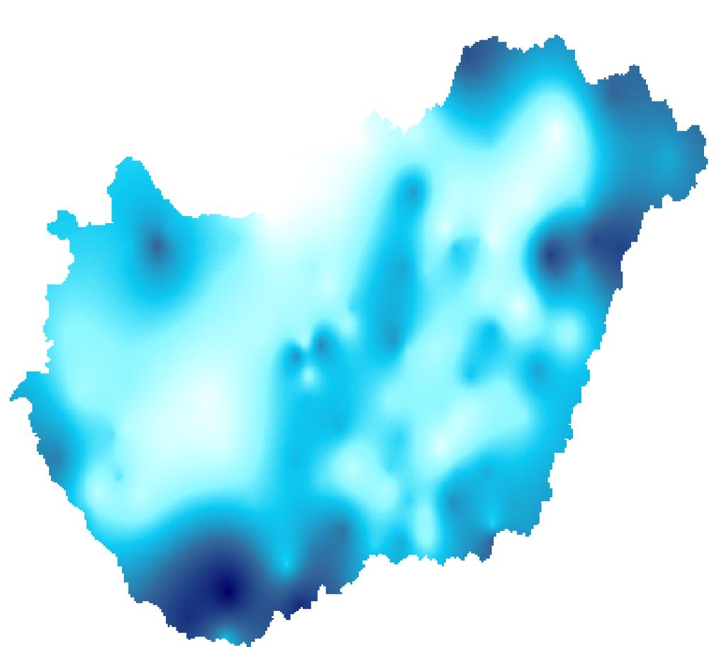 A január-június hathavi csapadékösszeg 141 mm (Tát) és 329 mm (Pécs-Pogány) között alakult, az országos területi átlagérték 203 mm volt, amely az időszakos átlagnál 65 mm-rel (24 %-kal) alacsonyabb.