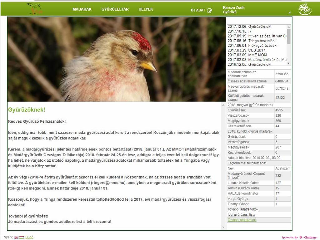 Legfontosabb sarokszámok: (218.