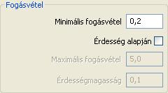 fogásmélység annál nagyobb lesz minél laposabb a felület.