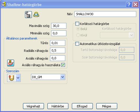PowerMill 4. Simítás Példa 3D ofszet simításra Válasszuk a Fájl menüből a Törlés Mind funkciót. Töltsük be a camera.dgk modellt.