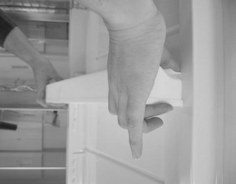 TÁLALÓ TÁLCA A tálaló tálca a gyümölcs- és zöldségtároló rekesz felett található. Használható mind hűtőszekrény-polcként, mind tálaló tálcaként.