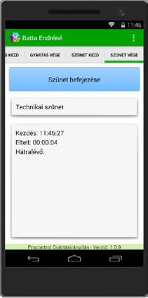 Ilyen a gépek karbantartása, takarítása, szerszámcsere, vagy konkrét gyártási művelethez nem rendelhető egyéb tevékenység.