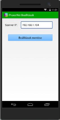 Android telefonos app működésének bemutatása A ProxerNet Production modulja az adatgyűjtést végezheti gyártási modulos terminálokkal és androidos alkalmazással.