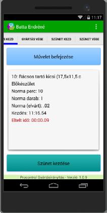 sor a termék rajzszámát, cikkszámát tartalmazza, a 2. sor pedig a nevét.számos termék esetén célszerű használni a kereső mezőt. A kereső mező csak ott látszik, ahol értelmezett a keresés.