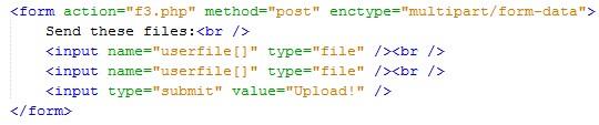 Több fájl feltöltése 30 Példa: Array ( [name] => Array ( [0] => smiley1.jpeg [1] => smiley2.