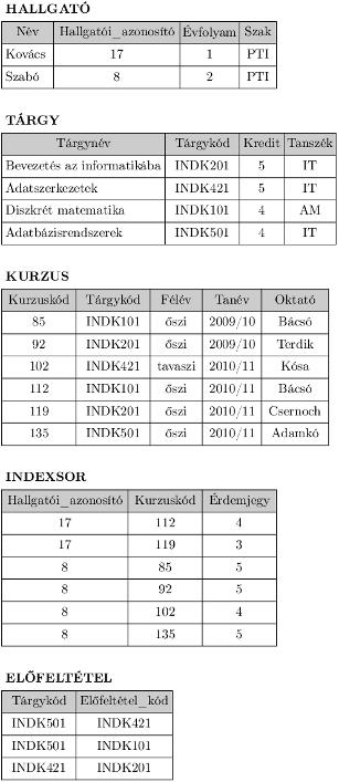 Adatbázisok és adatbázisfelhasználók Egy adatbázis definiálásához az egyes rekordokban tárolandó, különböző típusú adatelemek definiálásával meg kell adnunk az egyes állományok rekordjainak a