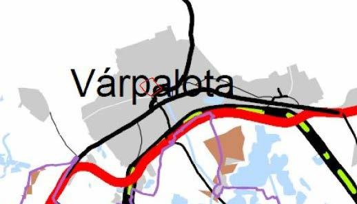 közigazgatási területét érintő megyei övezeti tervlapok