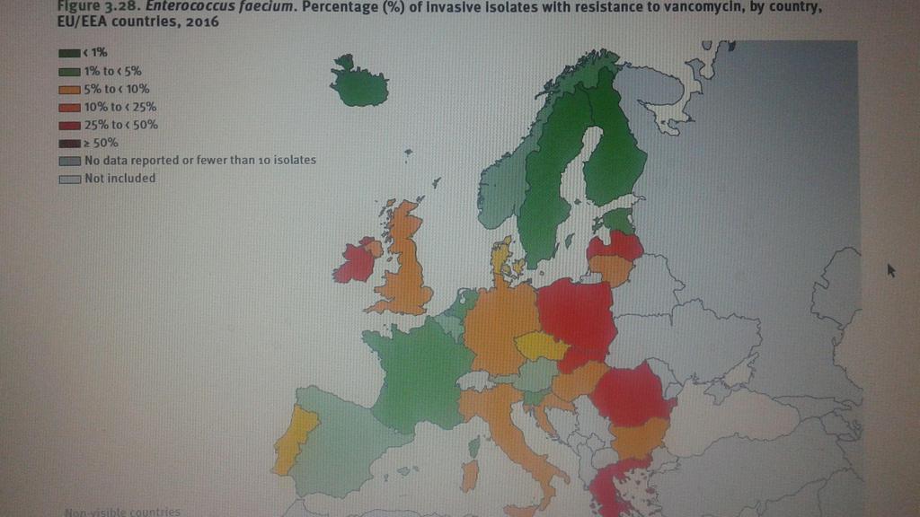 VRE gyakorisága 2016 évben Mo.:10-25% https://ecdc.