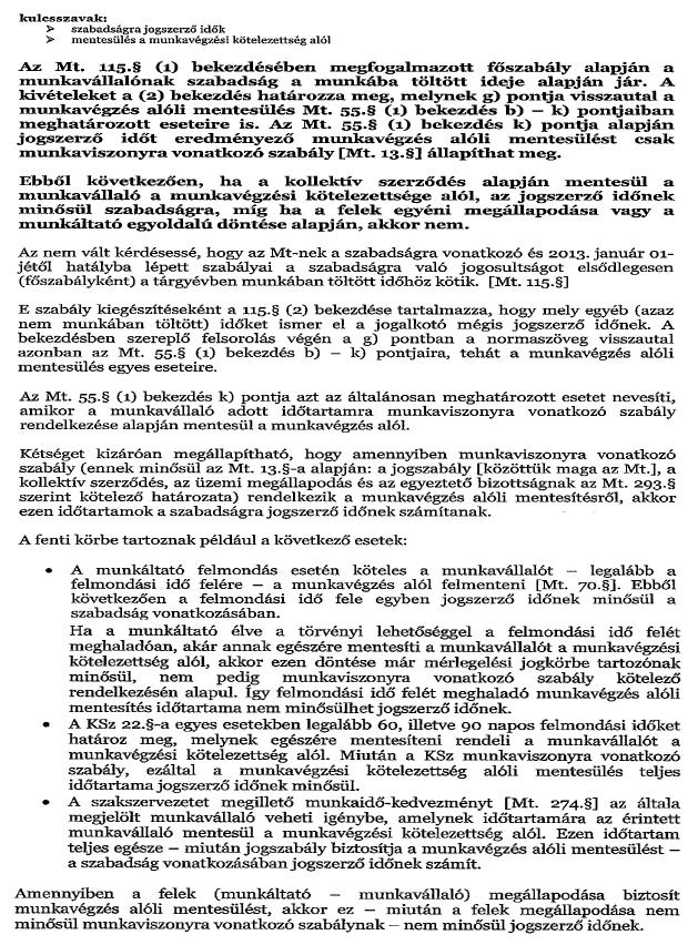 8 Mottó: Jog-seg-élj-vele! A Nyíltvonal Hézag Nélkül PVDSz újság áprilisi számában a munkáltatói Jogesetgyűjtemény 40-43.