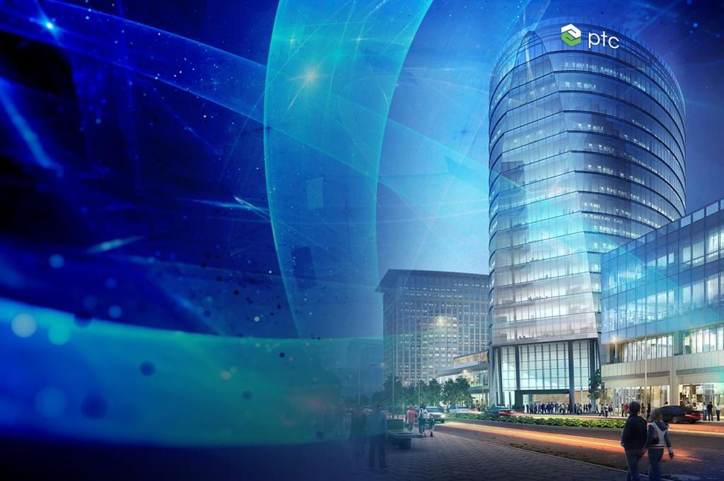 A PTC bemutatása Globális szoftver cég, 1,2+ Milliárd $ árbevétel Dolgokat tervez, gyárt, működtet és szervizel Vezető