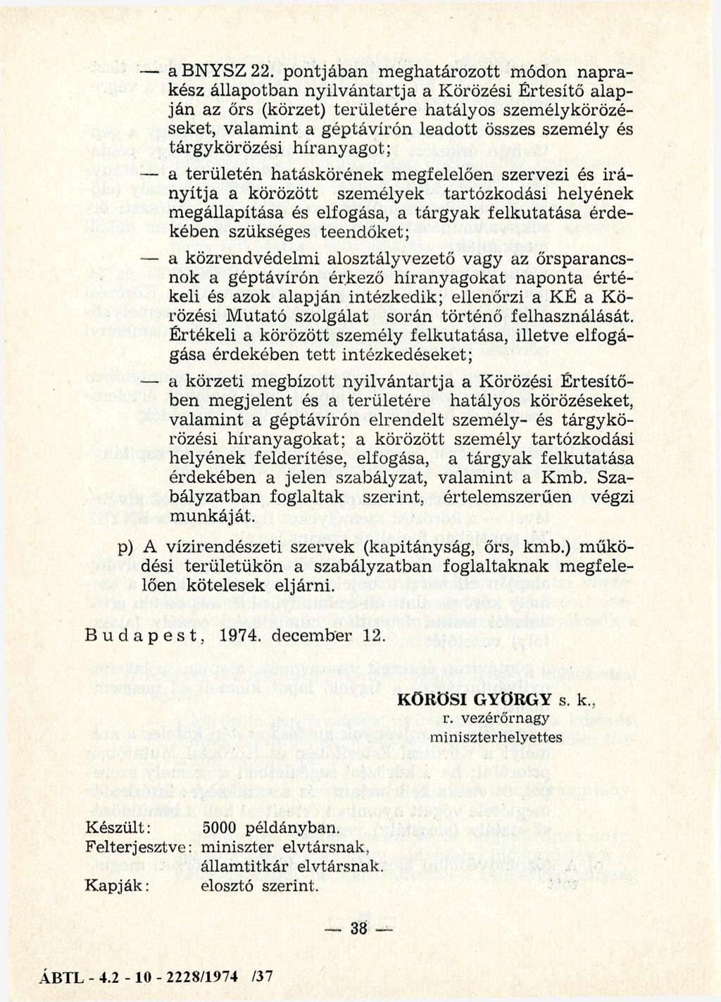 a BNYSZ 22.