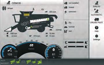 CEMOS AUTOMATIC ÉS CEMOS AUTO THRESHING agritech 13 CEMOS AUTOMATIC ALEXION fejlesztésekor több mint 80 évnyi kombájngyártási tapasztalatait használta fel a CLAAS.