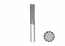JABRO KOMPOZIT JC877 JC877 Tömör keményfém maró fejlesztett nagyolás balos spirál lefelé vágó Inch Tűrések: DMM=h5 DC=-0,02, -0,08 inch D Rendelési és termék szám Megnevezés Élhossz Szerszám alak