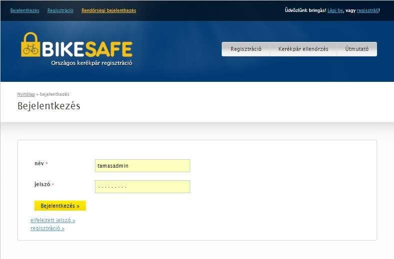 MÓDSZERTANI KÖNYV I. BEJELENTKEZÉS A RENDSZERBE 1.) A legfelső menüsávban található "Bejelentkezés" feliratra kattintva megjelenik a felhasználónév és jelszó kérése. 2.