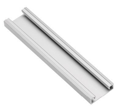 LED szalaghoz 2m/szál (Ezüst színű) ABS félkör alakú végzáró a besüllyeszthető LED profilhoz (ár/db) Opál, műanyag