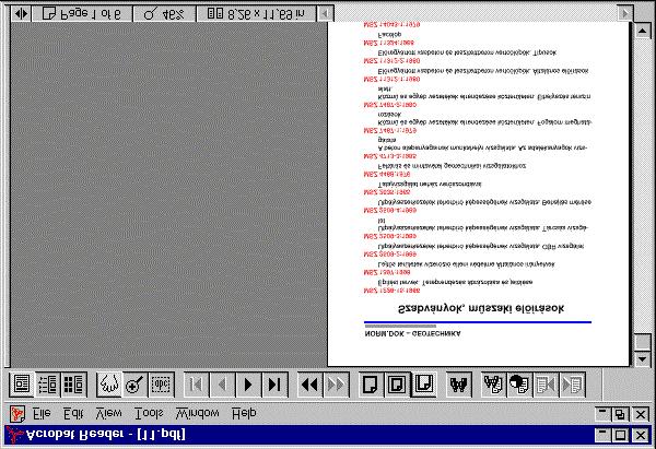 NORM.DOK GEOTECHNIKA 2 Útmutató, általános dokumentum-kezelés Lapmegjelenítés: Az Adobe Acrobat Reader alapértelmezésben úgy jelenik meg, hogy a képernyõ vagy ha nem teljes képernyõs módban