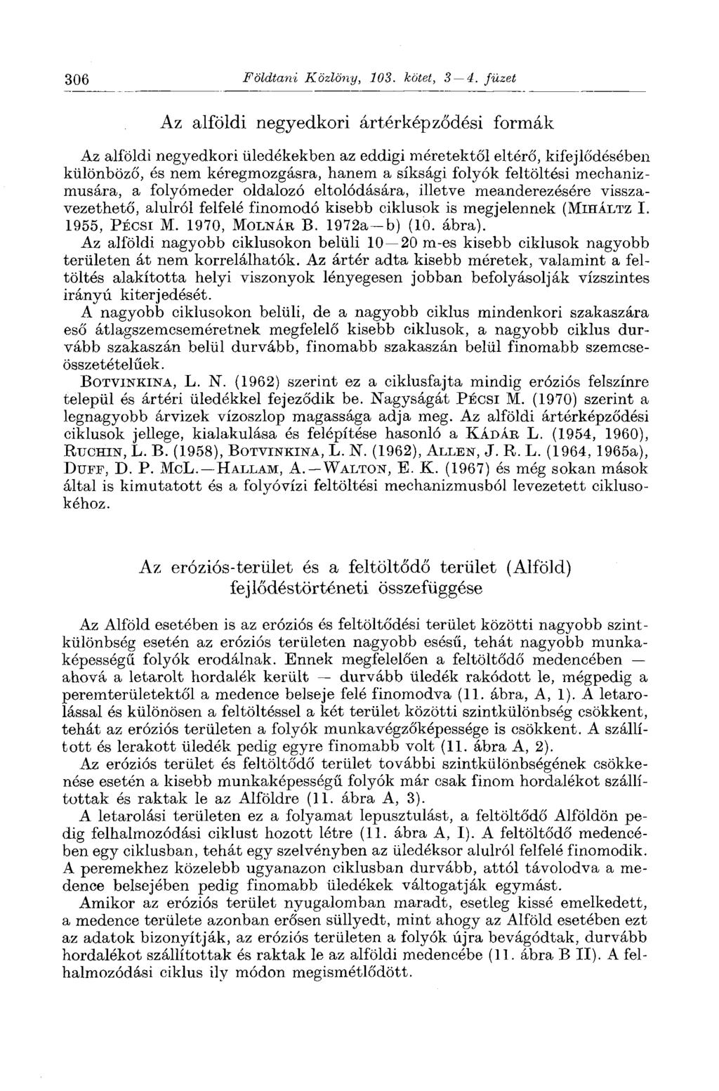 306 Földtani Közlöny, 103. kötet, 3 4.