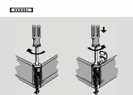 Amennyiben a lakatfül átmérője 6 mm, vagy ennél kisebb, akkor a lyukszűkítő adapter alkalmazása kötelező.