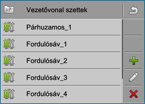 6 Párhuzamos vezetés a TRACK-Leader segítségével Vezetővonalak használata a párhuzamos vezetéshez Működési módja Ha a TRACK-Leader alkalmazásban megjelenik egy területhatár a képernyőn, a rendszer