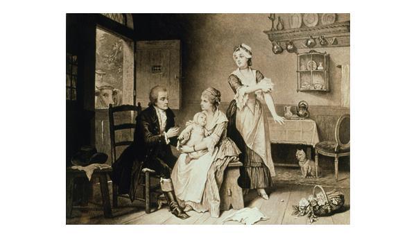 Az első aktív védőoltás Edward Jenner (1749-1823) Fekete himlő (Variola vera) kb.