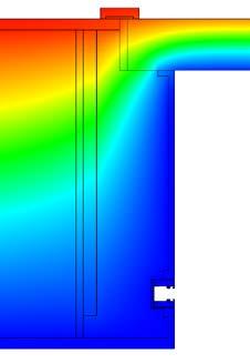 kép TRAV frame I_rol 0/80-0 U SB 0, W/m K ( 0,85 W/m K)* 0,099 W/mK ( 0, W/mK)* 0,9 ( 0,70)* CSATLAKOZÁS LENT Hőkép elemzés DIN 08 szerint