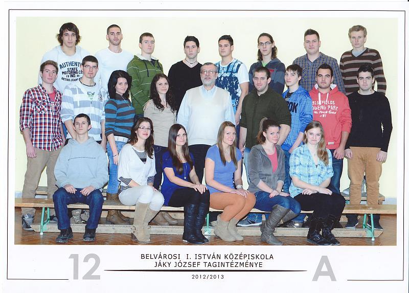 12.A. Törőcsik Géza Albert Bagi Zoltán, Baross Patrik Mátyás, Grigoliát Hansági Mihály Richárd, Havasi Gábor, Jónás András, Kecskés Dávid, Patrik Oresztész, Köteles Judit, Kukoda Kuntner Zsófia,