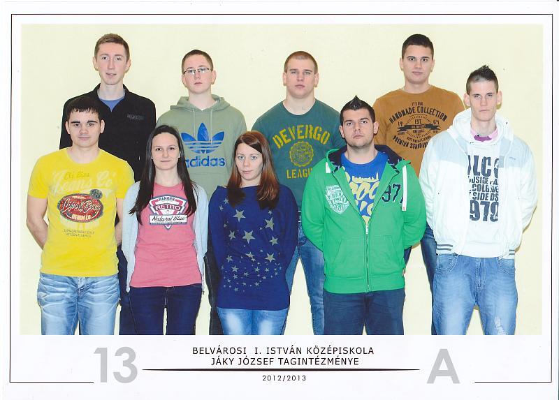Tábori Vainel Gábor, Márton Közlekedésépítő-útépítő technikusi 13.A.