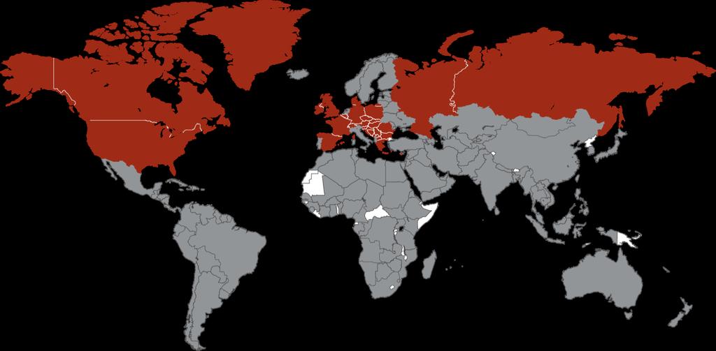 Az EOS világszerte Az EOS a világ egyik vezető pénzügyi szolgáltatója Észak-Amerika