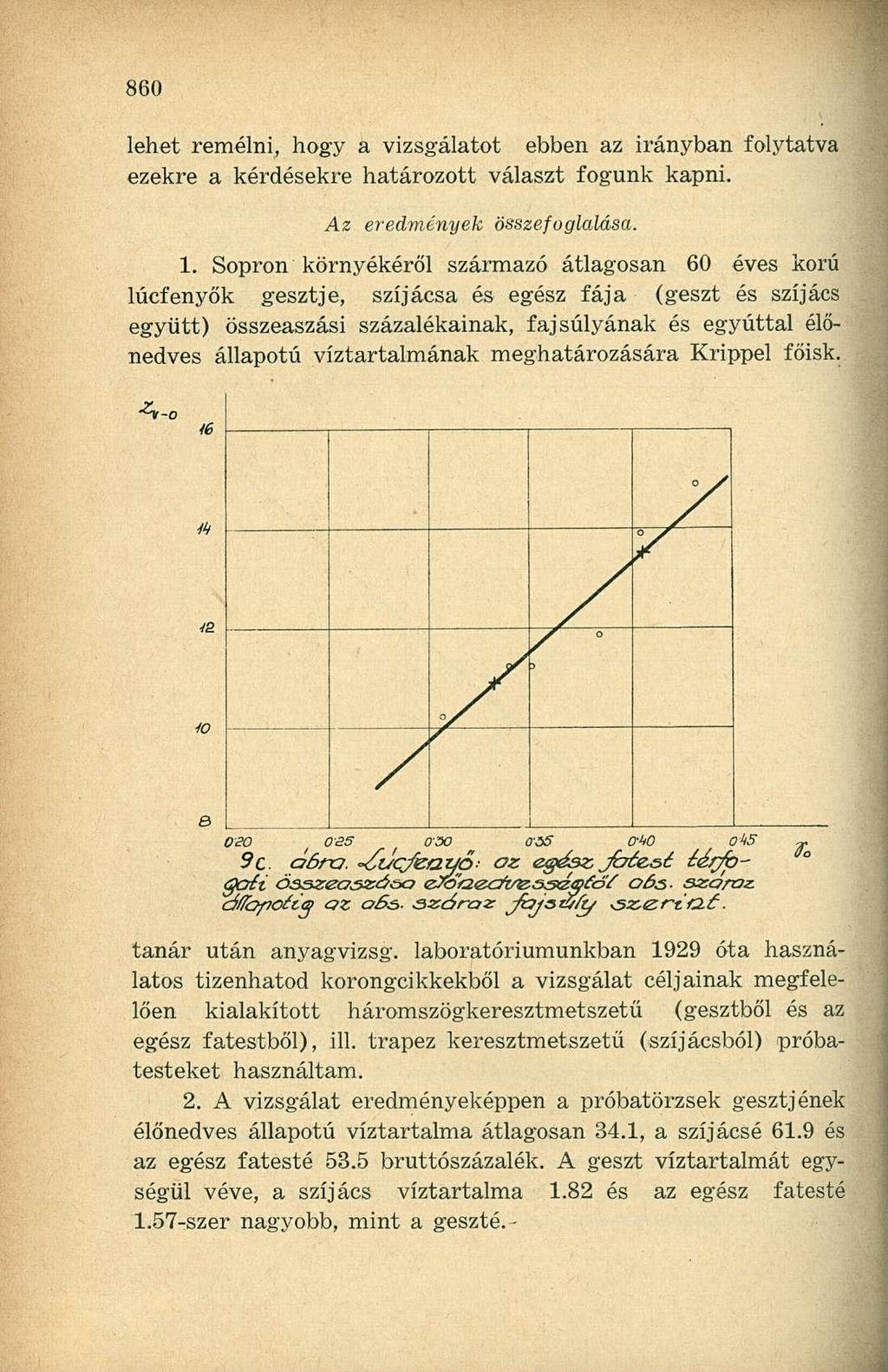 lehet remélni, hogy a vizsgálatot ebben az irányban folytatva ezekre a kérdésekre határozott választ fogunk kapni. Az eredmények összefoglalása. 1.