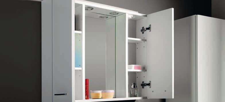 Fürdőszobai bútorok 45025 Tükrös szekrény világítással 56.