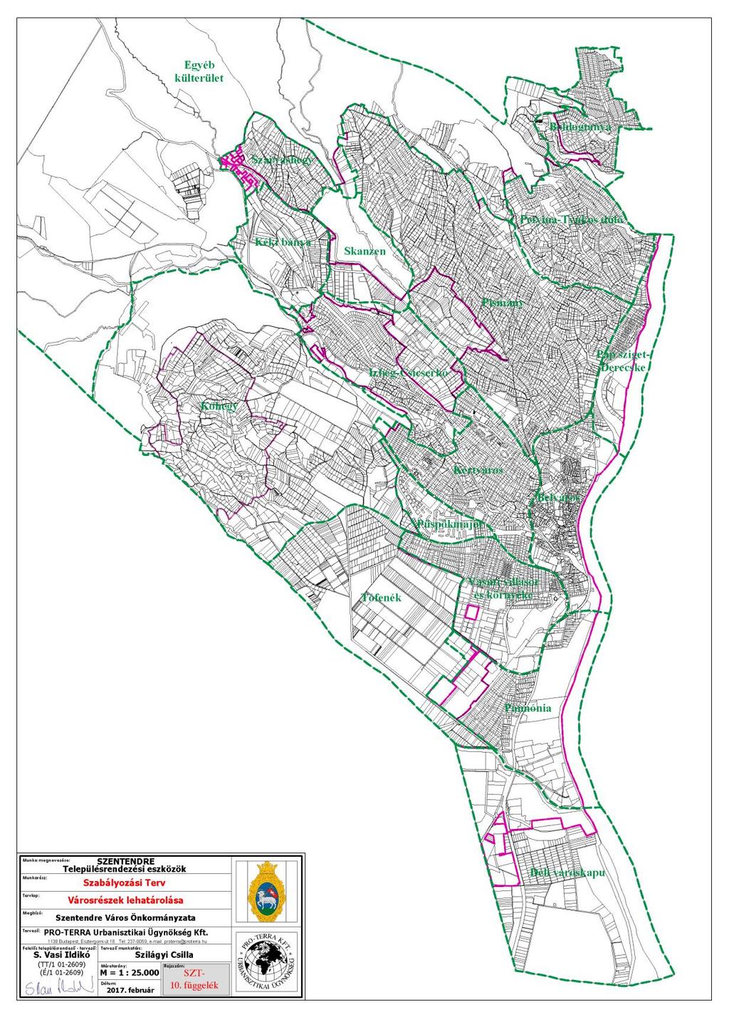 SZENTENDRE ÉPÍTÉSI SZABÁLYZATÁNAK TERVEZETE 2017. 01. 9.