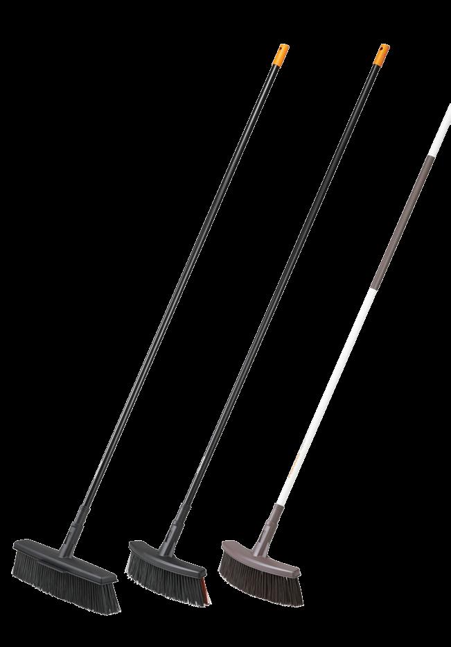 KÜLTÉRI TAKARÍTÓESZKÖZÖK Új kültéri seprűk Univerzális kültéri seprűk Solid univerzális kültéri seprű (M) Magasság: 1690 mm Hossz: 100 mm Szélesség: 380 mm Súly: 710 g Db/doboz: 4 SAP 1025921 +!4;;?