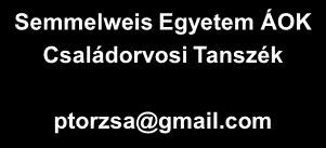 Családorvosok, egészségi állapotának és alvási szokásainak vizsgálata A családorvosok alvászavarokkal kapcsolatos ismeretének felmérése TDK konferencia Év II. helyezett II. helyezett 8 II.