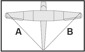 Elöl (3) a 15 mm-es csavart kell használni, hátul (4) pedig a két 10 mm-es csavart kell becsavarni. 6b ábra Ezután ellenőrizze a szárny megfelelő állását a törzshöz képest.